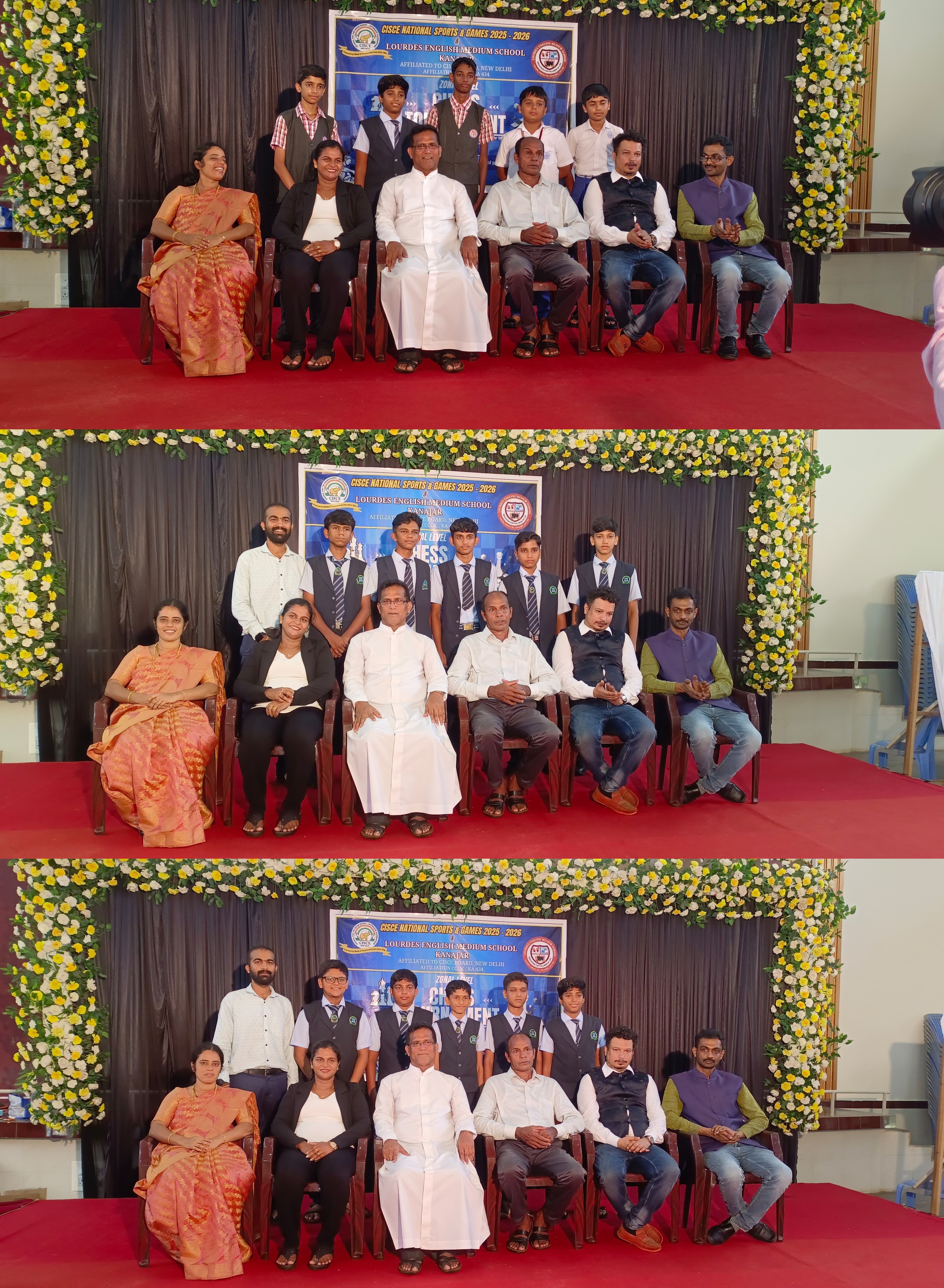 GVIS CHESS - Team winners at Zonal Level